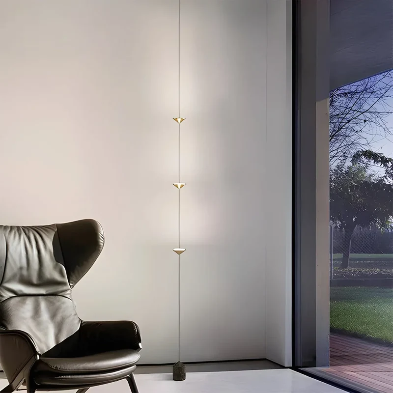 Vloer Tot Plafond Lamp 4 Lichtpunten LED 2,5-3,2 m Woonkamer Slaapkamer Werkkamer Minimalistische Staande Lamp Sfeerverlichting | Sansoti