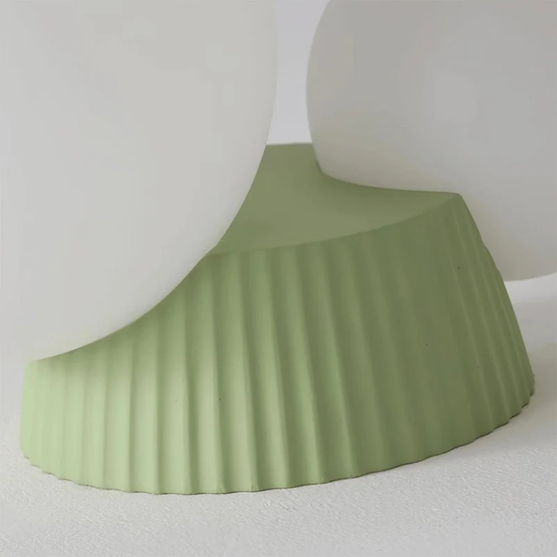 Hanglamp Plafond 2 Lichtbollen Resin Groen Woonkamer Slaapkamer Hal Bollamp Modern Design | Sansoti