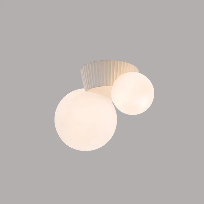 Hanglamp Plafond 2 Lichtbollen Resin Groen Woonkamer Slaapkamer Hal Bollamp Modern Design | Sansoti
