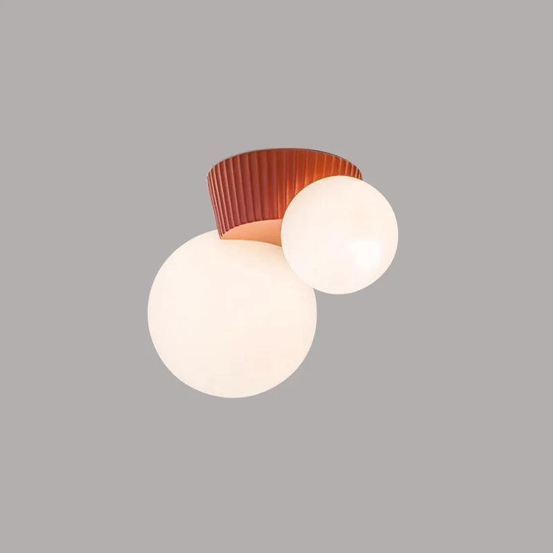 Hanglamp Plafond 2 Lichtbollen Resin Groen Woonkamer Slaapkamer Hal Bollamp Modern Design | Sansoti