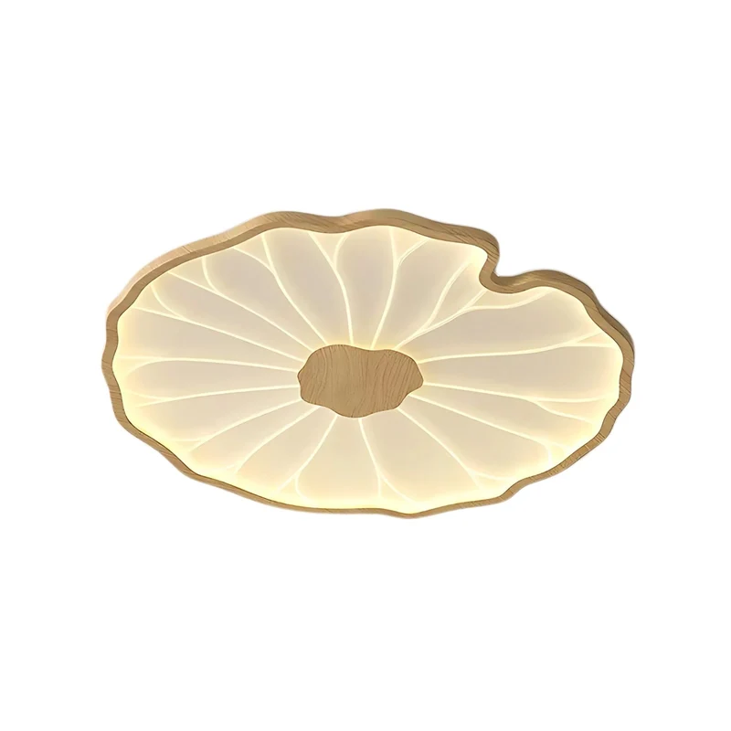 LED plafondlamp houtlook walnoot acryl metaal plafondlamp lage plafonds woonkamer slaapkamer designlamp | Sansoti