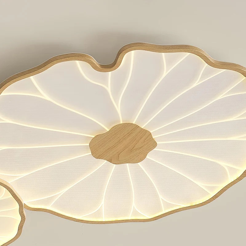 LED plafondlamp houtlook walnoot acryl metaal plafondlamp lage plafonds woonkamer slaapkamer designlamp | Sansoti