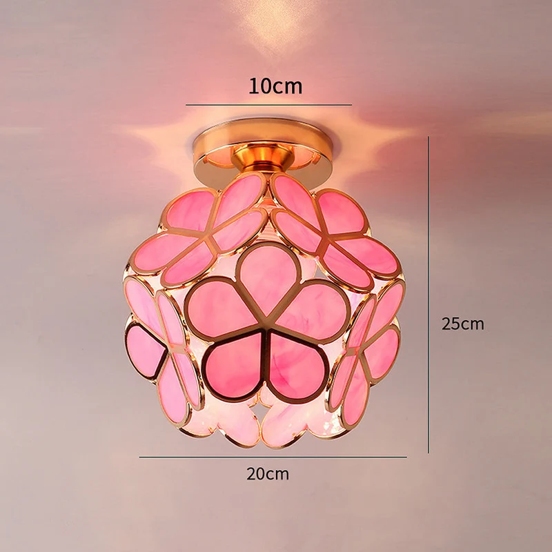 Floyem Flower Plafondlamp 20cm Acryl Goud Gang Slaapkamer Bloemdesign Verlichting Compacte Plafondlamp Hal Lamp | Sansoti