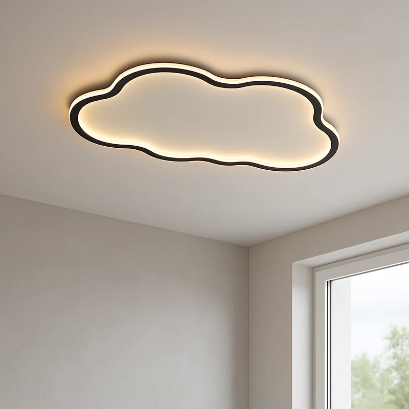 Cloud plafondlamp LED aluminium PVC wit slaapkamer woonkamer plafondverlichting modern Scandinavisch design | Sansoti