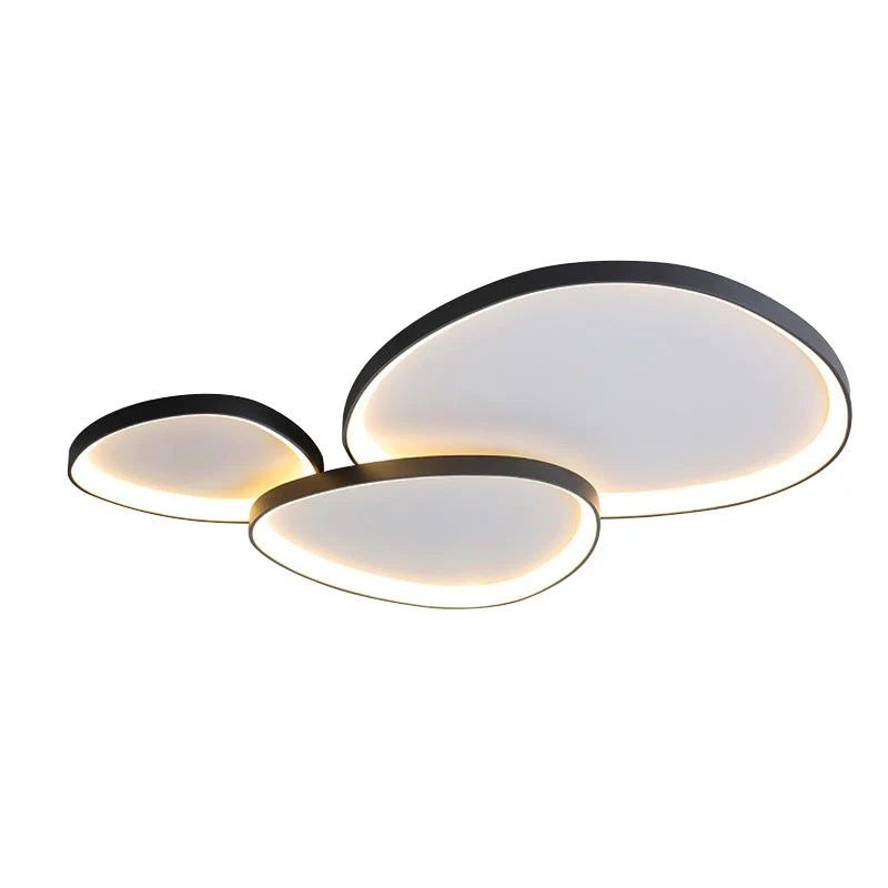 Moderne Armure plafondlamp aluminium acryl LED wit woonkamer slaapkamer design verlichting rond plafondlamp | Sansoti