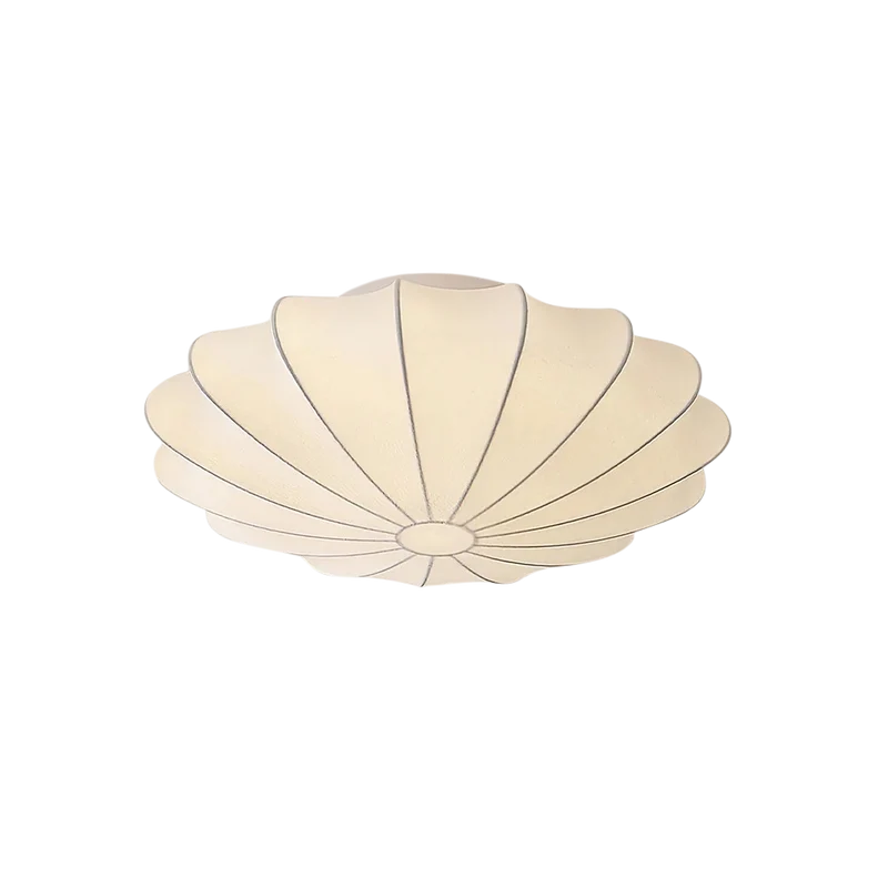 Nelson plafondlamp zijdevezel 3000K wit woonkamer slaapkamer cocoon design Japandi verlichting | Sansoti