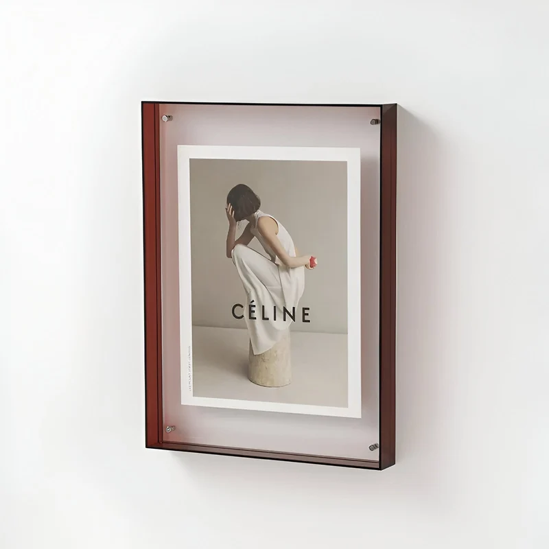Fotolijst Transparant Acryl Minimalistisch Staand Hangend A4 A5 Modern Scandinavisch | Sansoti