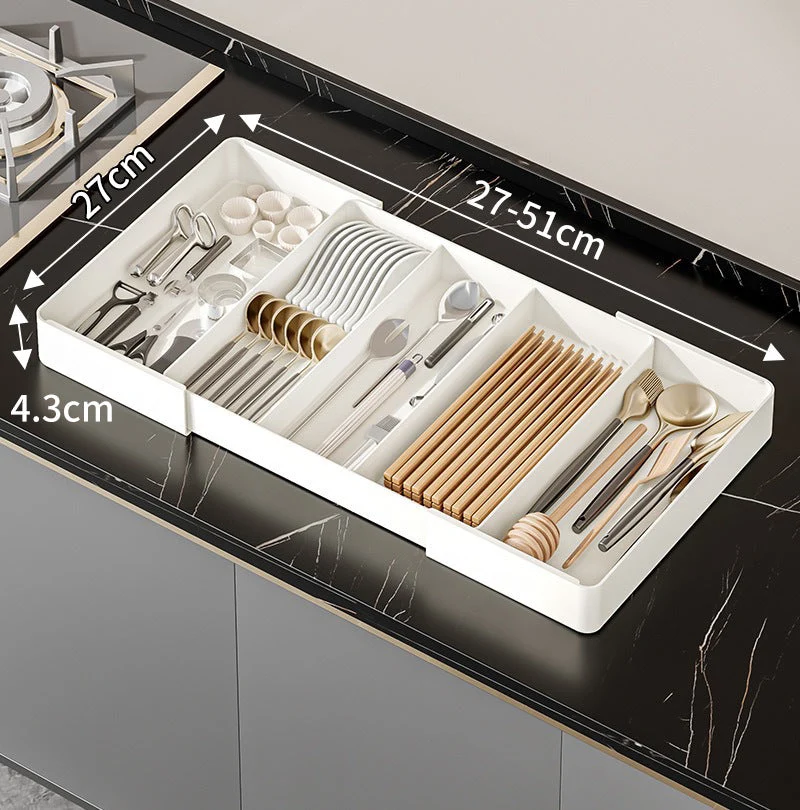 Lade Organizer Verstelbaar Flexibel Keuken Bureau Badkamer Opbergen Bestek Accessoires | Sansoti