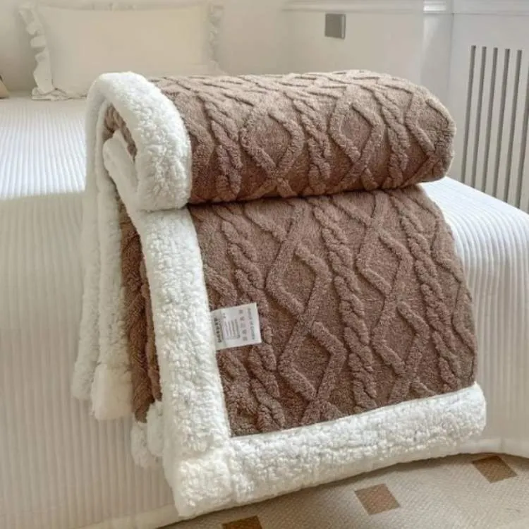 Duvet Sherpa Verzwaringsdeken 150x200cm Grijs Tweepersoons Warm Fleece Deken Bedsprei Zwaartedeken Winter Slaapkamer | Sansoti