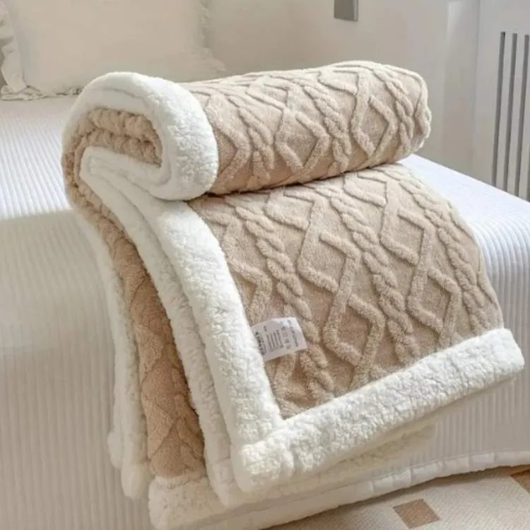 Duvet Sherpa Verzwaringsdeken 150x200cm Grijs Tweepersoons Warm Fleece Deken Bedsprei Zwaartedeken Winter Slaapkamer | Sansoti