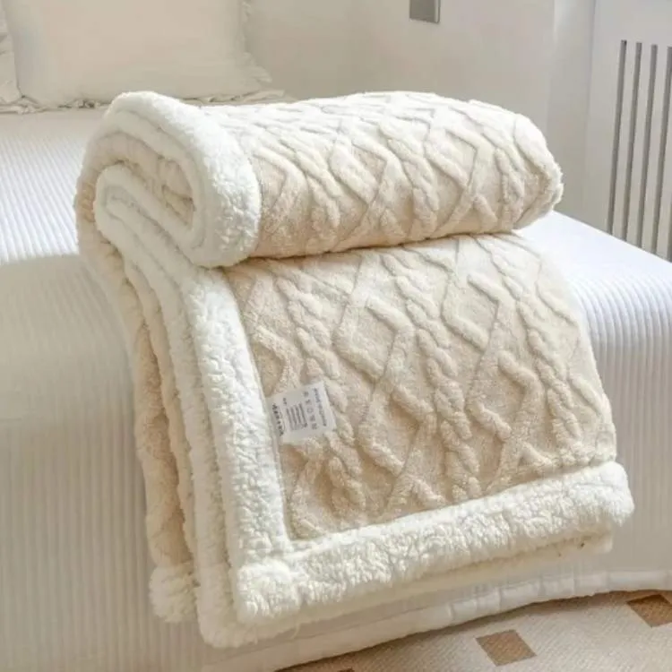 Duvet Sherpa Verzwaringsdeken 150x200cm Grijs Tweepersoons Warm Fleece Deken Bedsprei Zwaartedeken Winter Slaapkamer | Sansoti