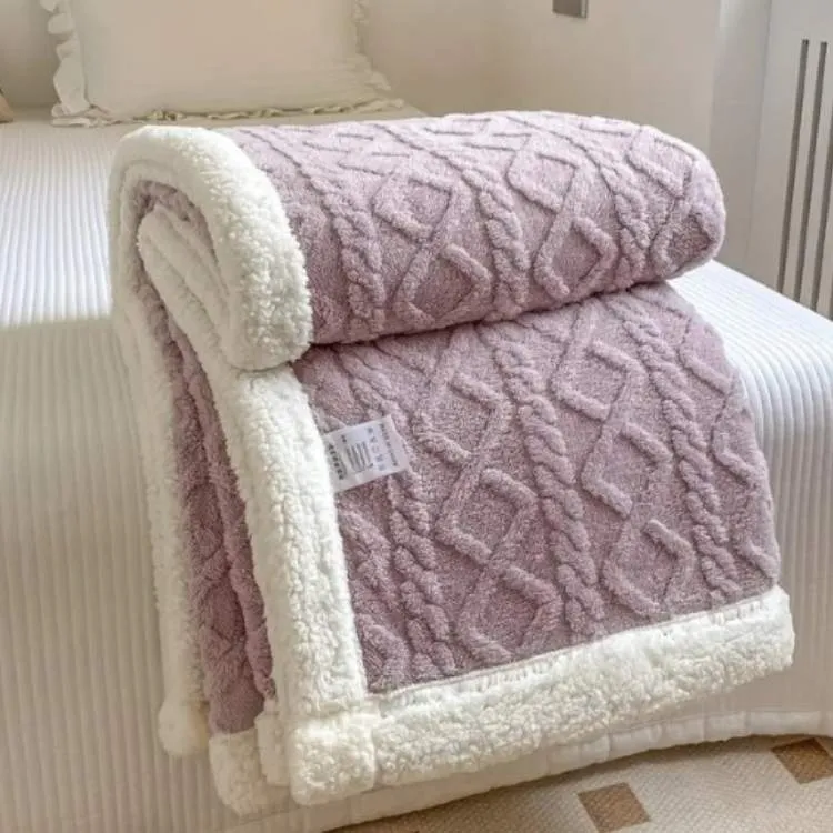 Duvet Sherpa Verzwaringsdeken 150x200cm Grijs Tweepersoons Warm Fleece Deken Bedsprei Zwaartedeken Winter Slaapkamer | Sansoti