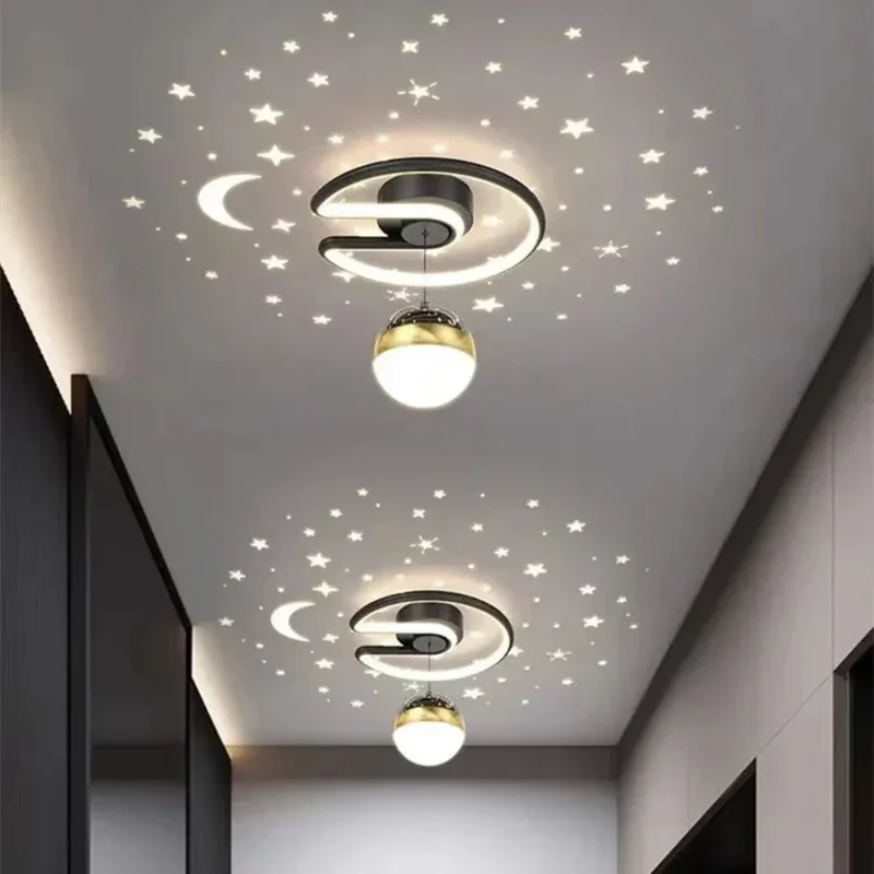 Dimbare LED plafondlamp met sterrenhemel effect en moderne design afwerking voor woonkamer en slaapkamer | Sansoti