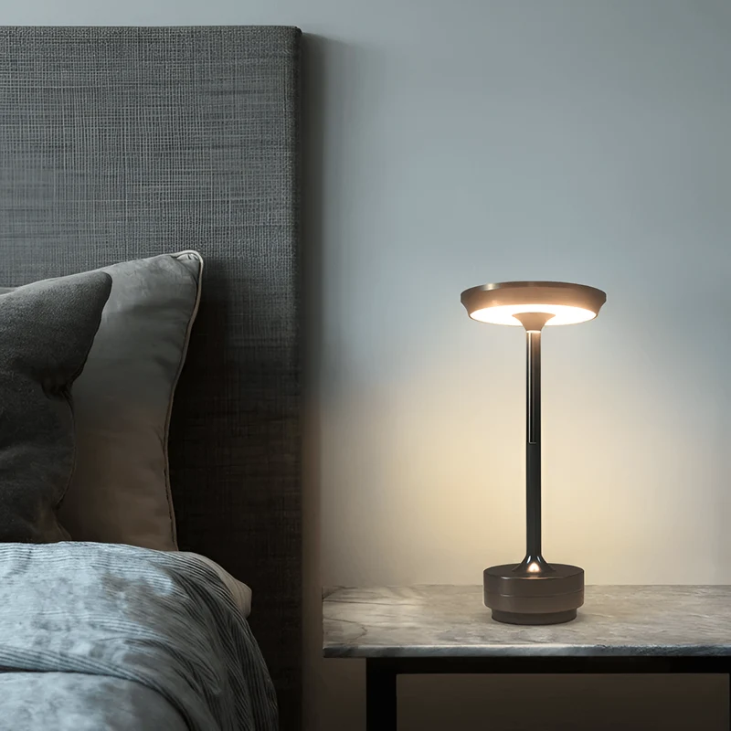 Draadloze tafellamp met touchbediening, dimbaar en oplaadbaar | Sansoti