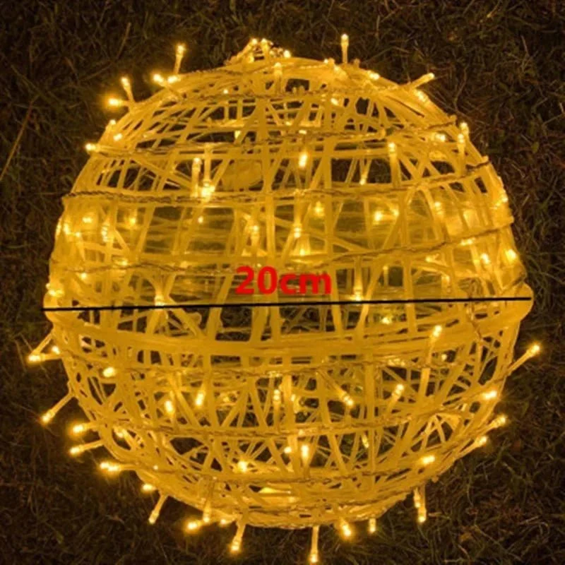 LED Lichtbol Buiten Waterdicht 20cm IP65 Warm Wit Tuinverlichting | Sansoti