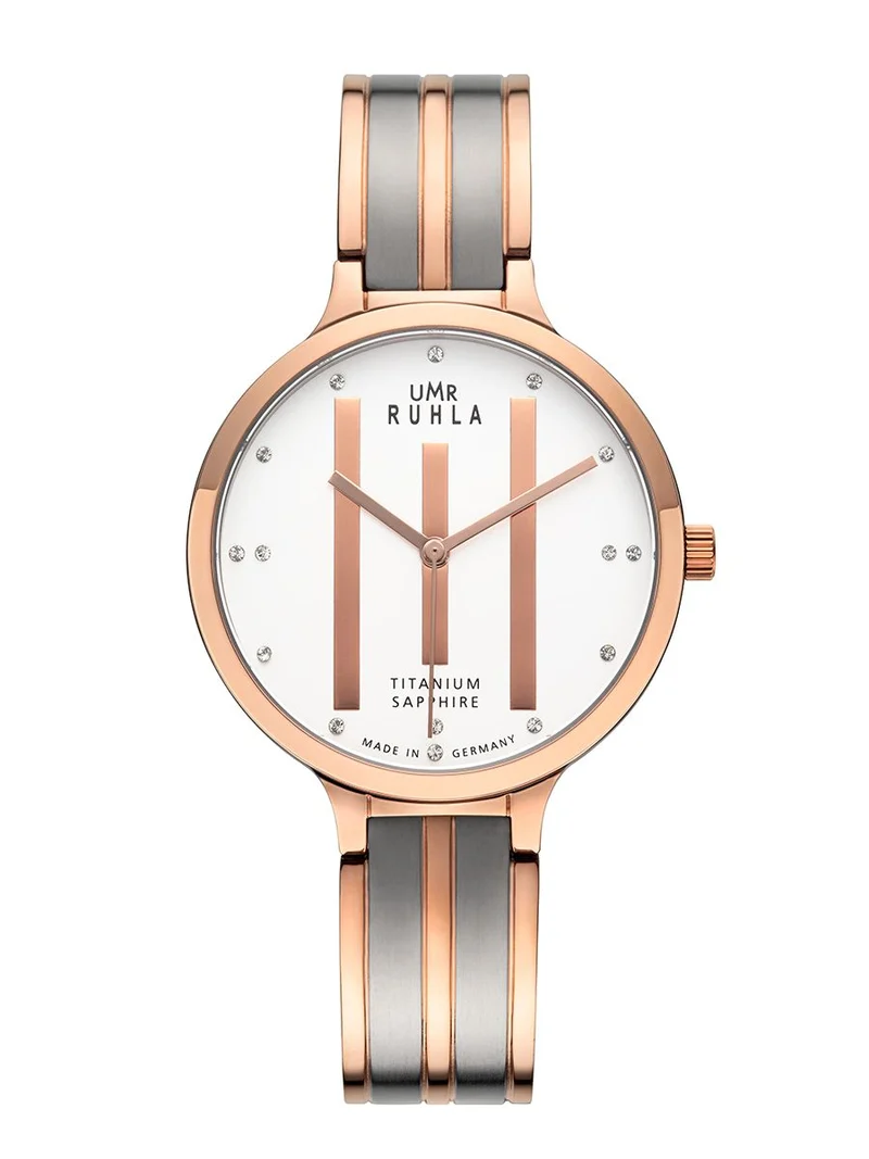 UMR Ruhla RUHLA-Style RS41303 Damen Armbanduhr Rosé • Saphirglas • Swarovski Steinchen