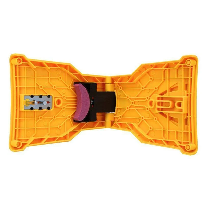 Universele Kettingzaag Slijper Slijpapparaat Handgereedschap Draagbaar Geel Metaal Nylon 21cm Professioneel | Sansoti
