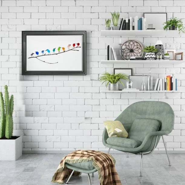 Zeeglas Vogels Wanddecoratie op Drijfhout 8-12 Vogels Handgemaakt Regenboog Kunstwerk Natuurlijk Hout | Sansoti