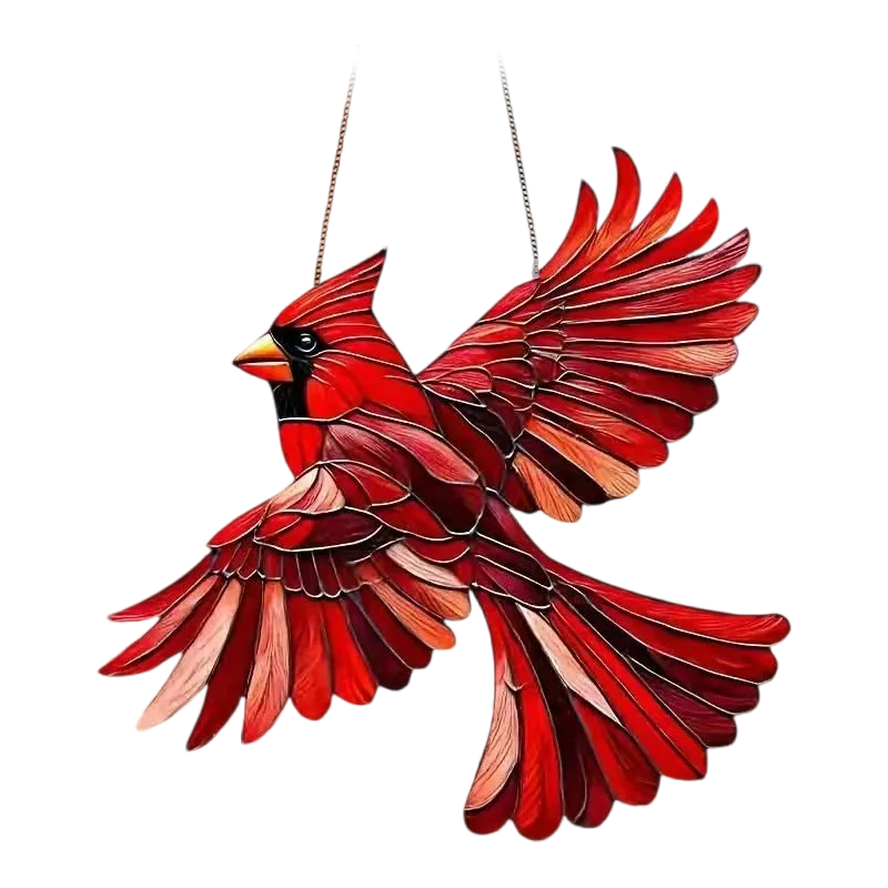 Raamhanger Kolibrie Acryl Gekleurd Glas 20x20 cm Vogel Decoratie Venster Suncatcher Lichtprisma Raamdecoratie | Sansoti