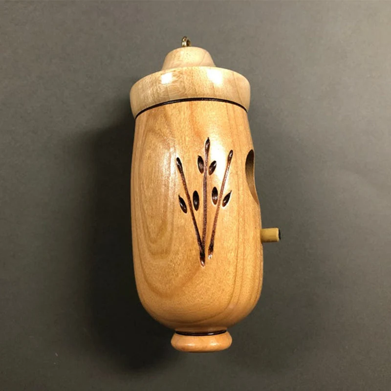 Houten Kolibrihuisje Natuurlijk Nestkastje voor Tuin en Balkon met Handgesneden Details Decoratief Vogelhuisje | Sansoti