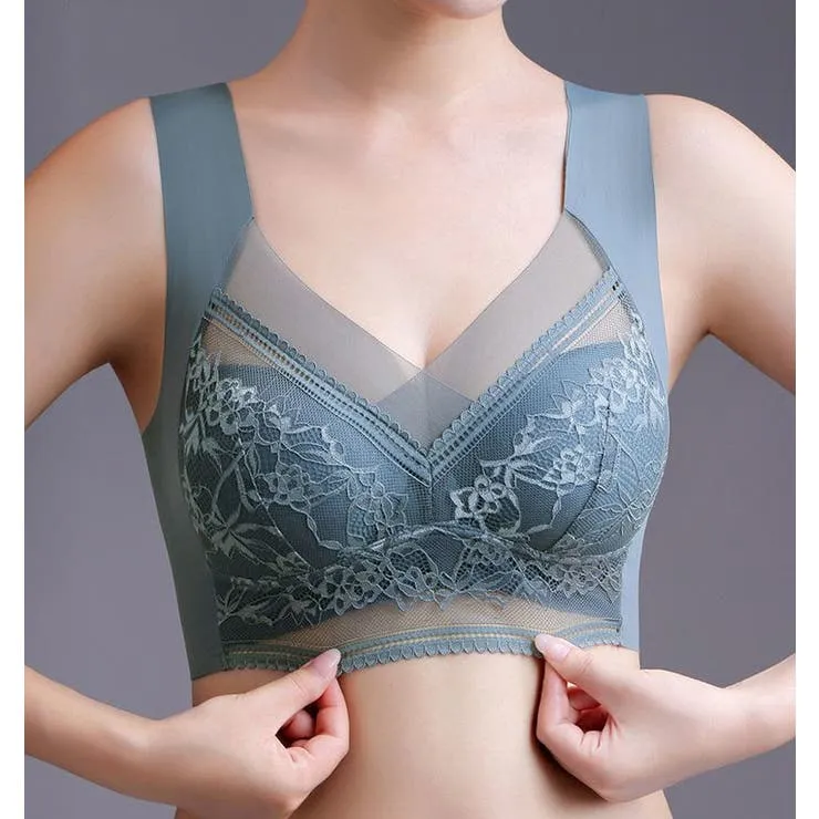 Push-up BH met Kant Draadloos Beugelloos Ondersteunend Comfortabel Ademend Stretch Dames Lingerie Elastisch | Sansoti