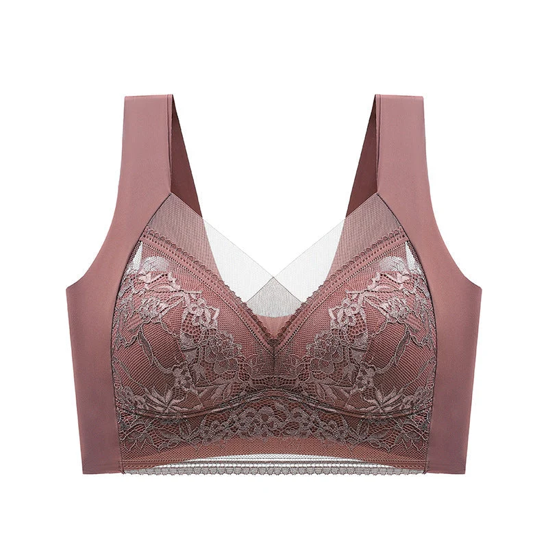 Push-up BH met Kant Draadloos Beugelloos Ondersteunend Comfortabel Ademend Stretch Dames Lingerie Elastisch | Sansoti