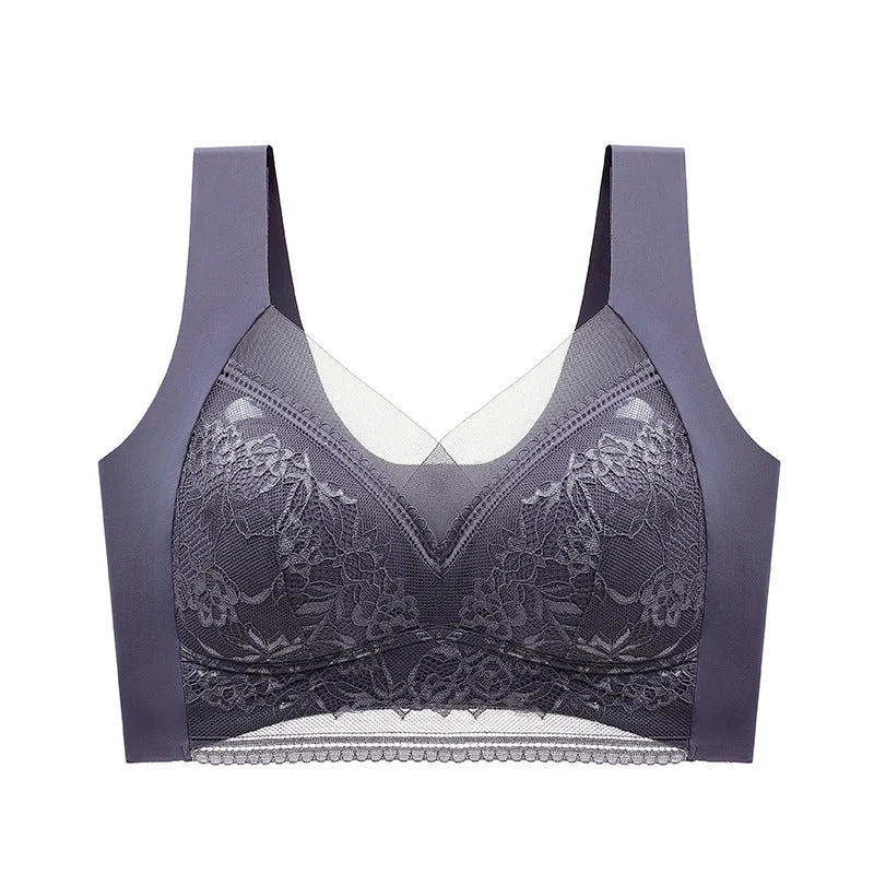 Push-up BH met Kant Draadloos Beugelloos Ondersteunend Comfortabel Ademend Stretch Dames Lingerie Elastisch | Sansoti