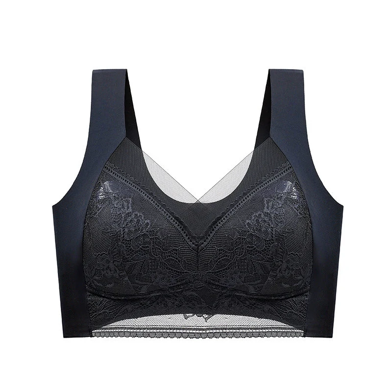 Push-up BH met Kant Draadloos Beugelloos Ondersteunend Comfortabel Ademend Stretch Dames Lingerie Elastisch | Sansoti