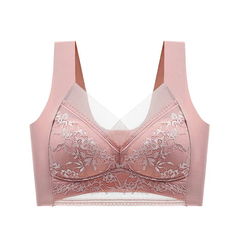 Push-up BH met Kant Draadloos Beugelloos Ondersteunend Comfortabel Ademend Stretch Dames Lingerie Elastisch | Sansoti