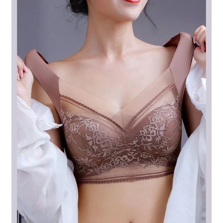 Push-up BH met Kant Draadloos Beugelloos Ondersteunend Comfortabel Ademend Stretch Dames Lingerie Elastisch | Sansoti