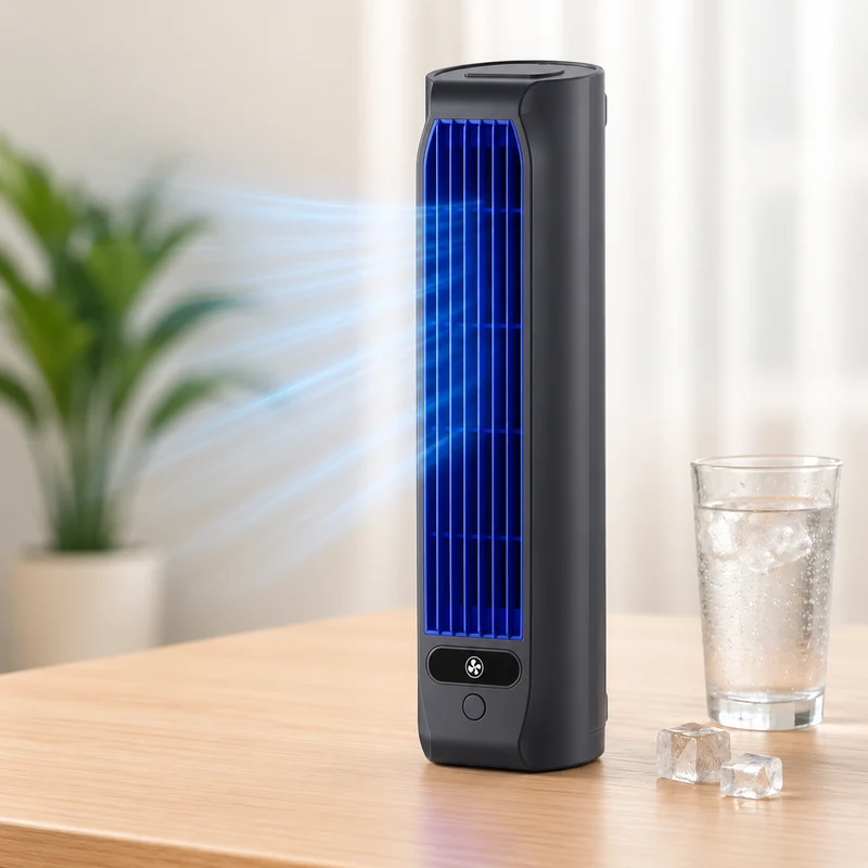 Draadloze Oplaadbare Ventilator 2000mAh Wandmontage Koeling Mobiele Aircooler 12 Uur Stille Werking Stil | Sansoti