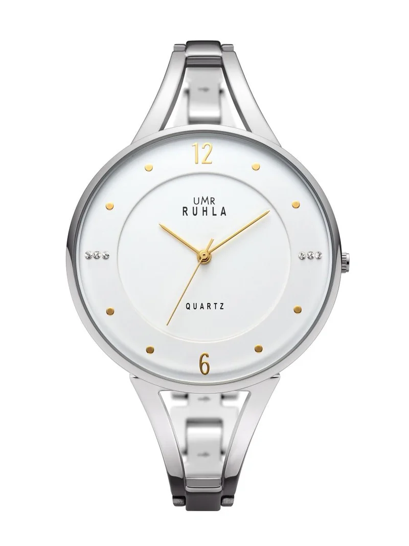UMR Ruhla Style 21117 Armbanduhr Weiß • Miyota Quarzwerk • Swarowski-Steinchen