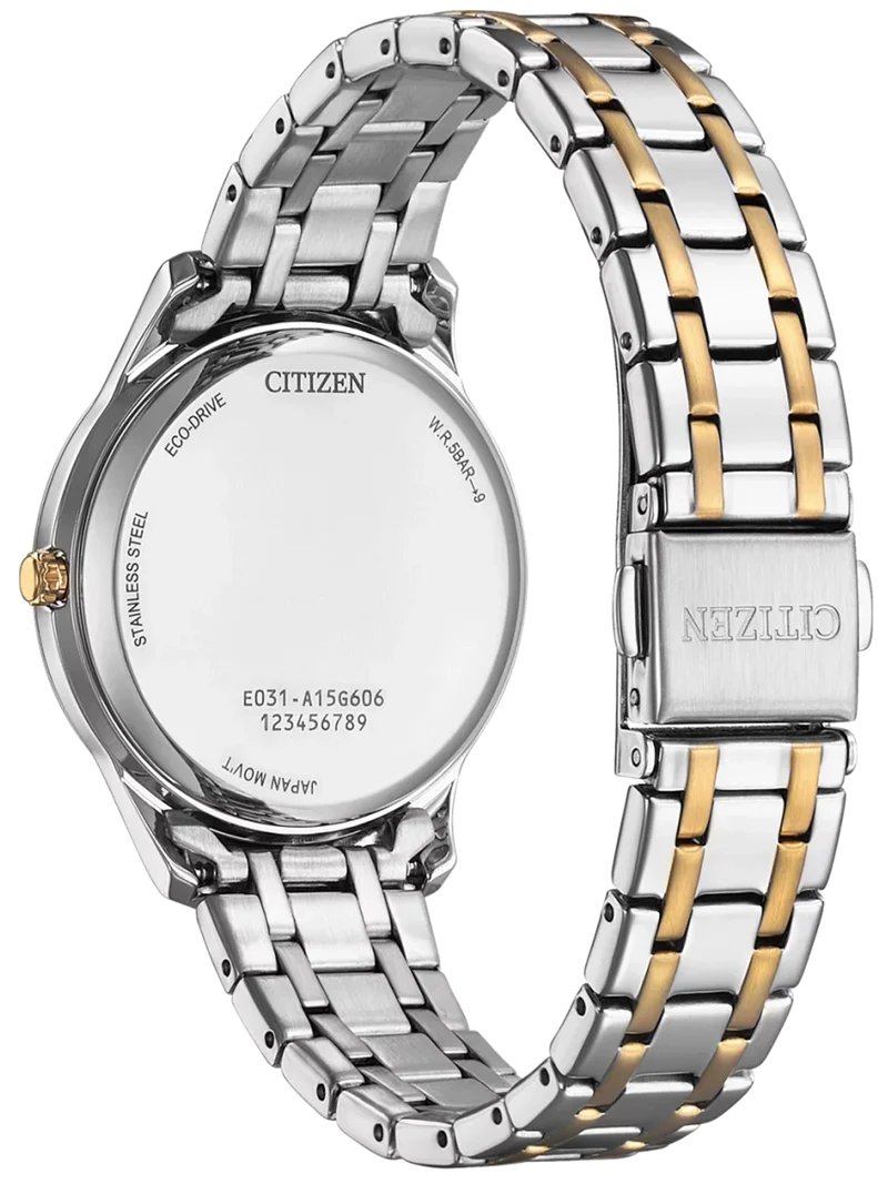 Citizen EM0416-78A Damenuhr • Eco-Drive • Bicolor-Design