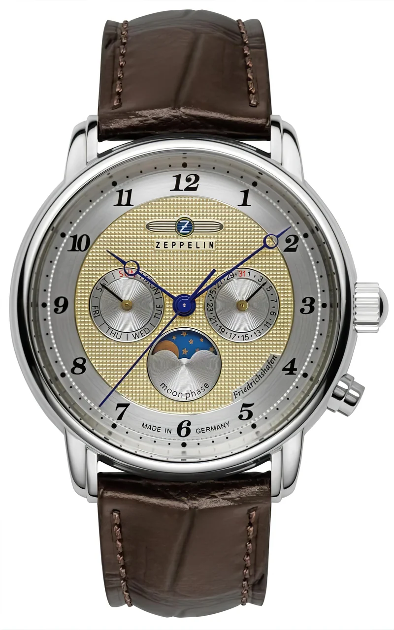 Zeppelin Friedrichshafen 8536-5 Herrenuhr • Historisches Luftfahrt-Design • Made in Germany
