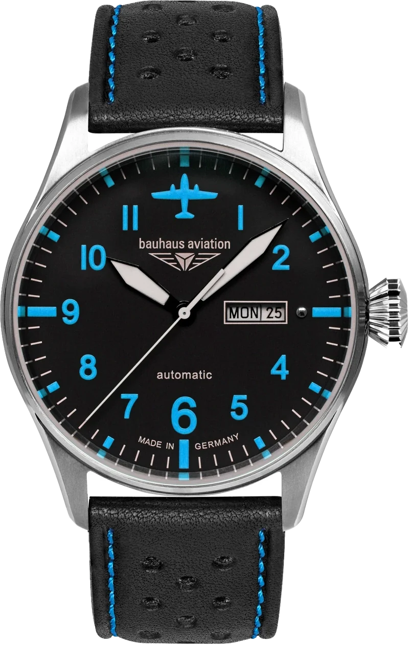 Bauhaus Aviation Tornado 2766-3 Herrenuhr • Made in Germany • Automatik