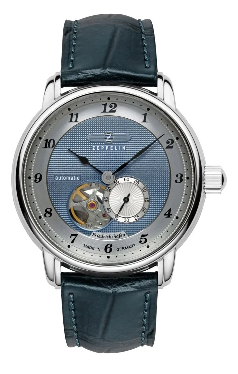 Zeppelin Friedrichshafen 8566-3 Herrenuhr • Made in Germany • Open Heart