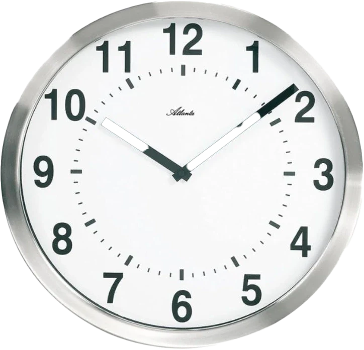 Atlanta Wanduhr • Zeitloses Design • Präzises Uhrwerk