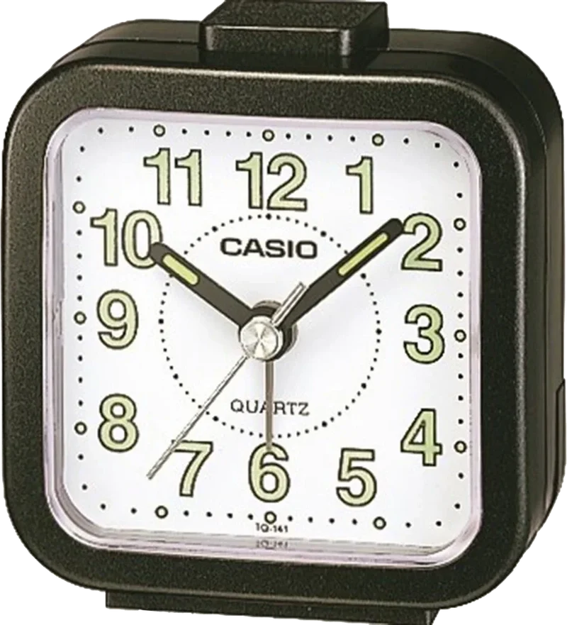 Casio Rechteckig Analoger Quarzwecker 6.4 cm x 6.7 cm x 3.4 cm Kunstharz • Mit Neo-Display • Zuverlässiger Alarm