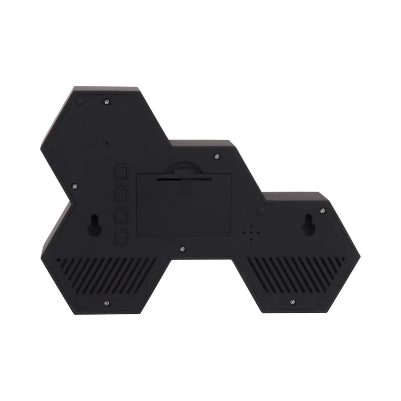 Karlsson Six In The Mix Wecker 17.5 cm Schwarz Gummiert • Zeitanzeige • Weckfunktion
