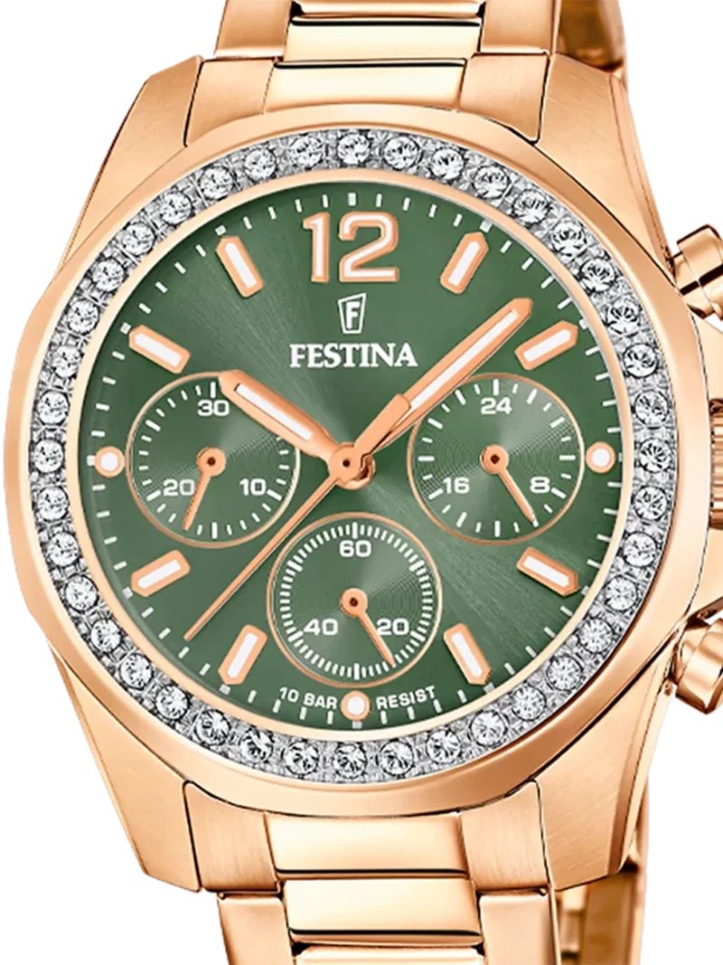 Festina Boyfriend F20639/A Damenuhr • Rosegold-Edelstahl • 10 ATM
