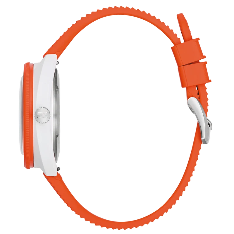 Bulova Snorkel 98B448 Herrenuhr • Hybrid-Keramik Gehäuse • Orange Lünette