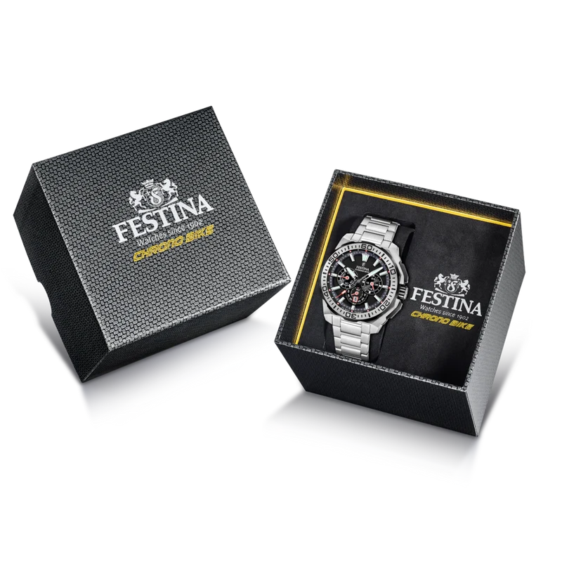 Festina Chrono Bike F20724/7 Herrenuhr • 20 ATM Wasserdicht • Präziser Chronograph