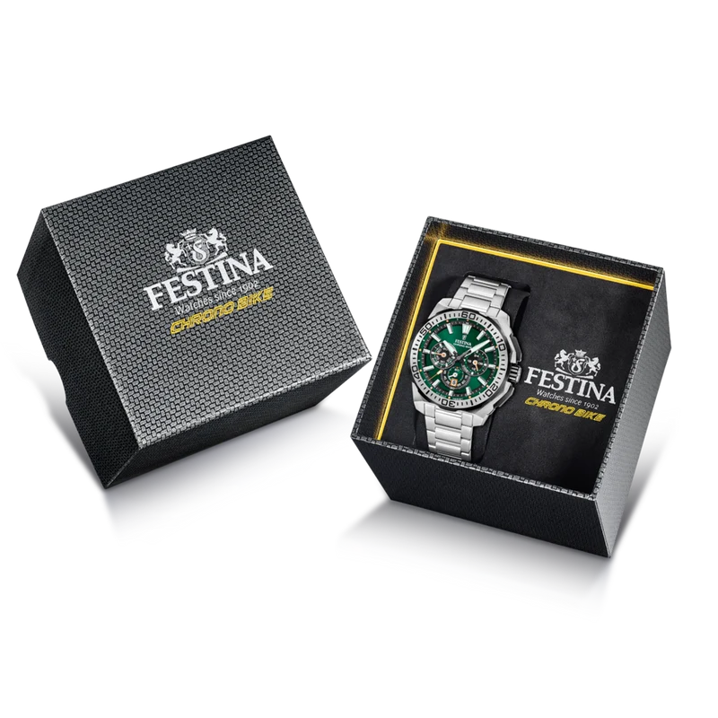 Festina Chrono Bike F20724/3 Herrenuhr • 20 ATM • Edelstahl