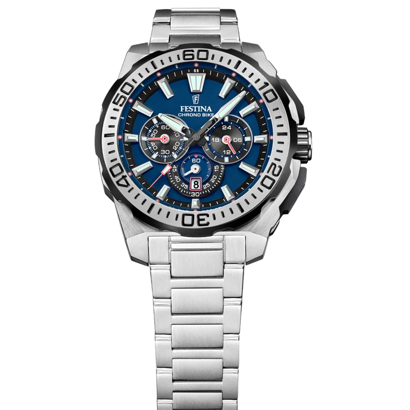 Festina Chrono Bike F20724/2 Herrenuhr • Sportliches Chronographen-Design • 20 ATM Wasserdicht