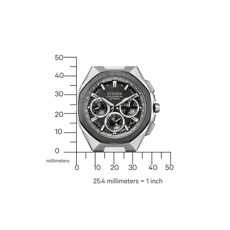 Citizen CC4104-53E Herrenuhr • Satellite Wave GPS • Super Titanium