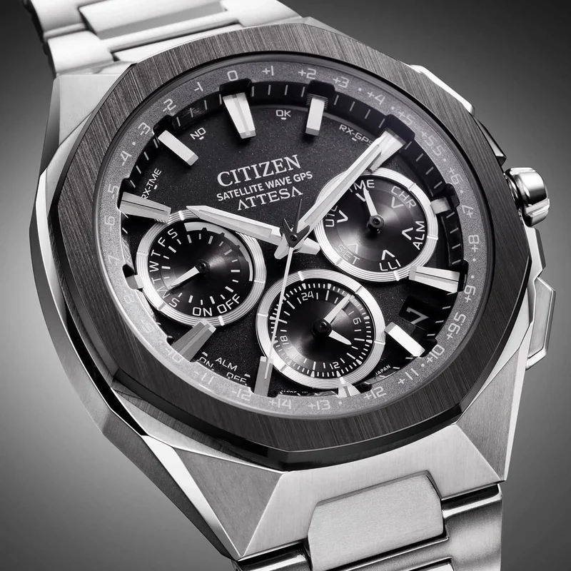 Citizen CC4104-53E Herrenuhr • Satellite Wave GPS • Super Titanium