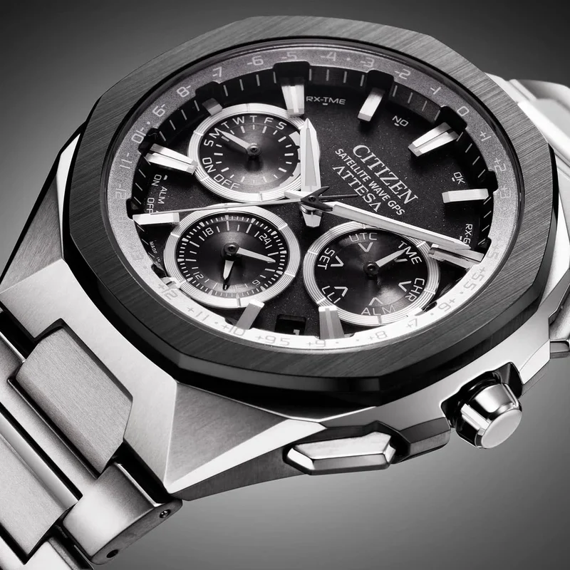 Citizen CC4104-53E Herrenuhr • Satellite Wave GPS • Super Titanium