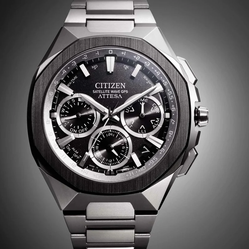 Citizen CC4104-53E Herrenuhr • Satellite Wave GPS • Super Titanium
