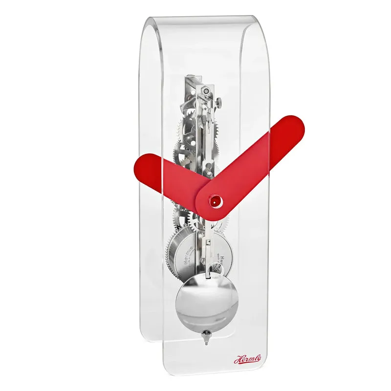 Hermle Tischuhr 23x7x8 cm Holz • Mechanisches 8-Tage Werk • Elegantes Skelett Design