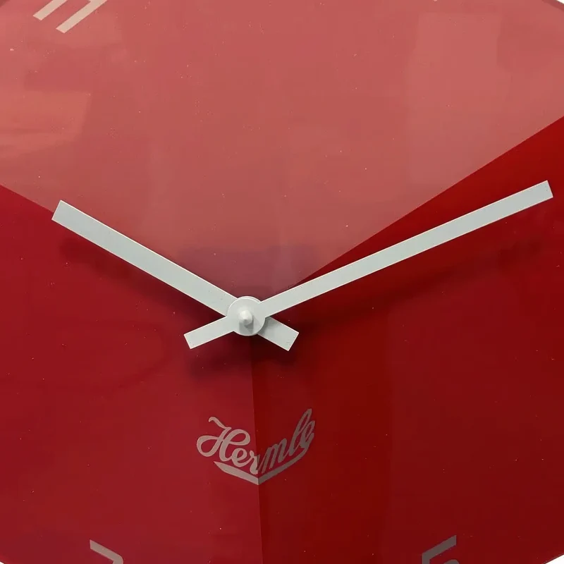 Hermle Wanduhr 40x40x12 cm Acryl • Modernes Design • Präzises Quarzwerk
